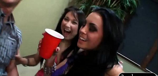  College girls having a party and orgy